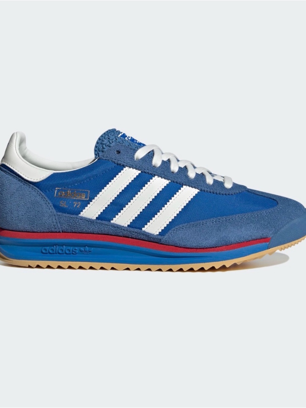 adidas SL 72 RS Blue White Red Retro Suede Nylon Sneakers